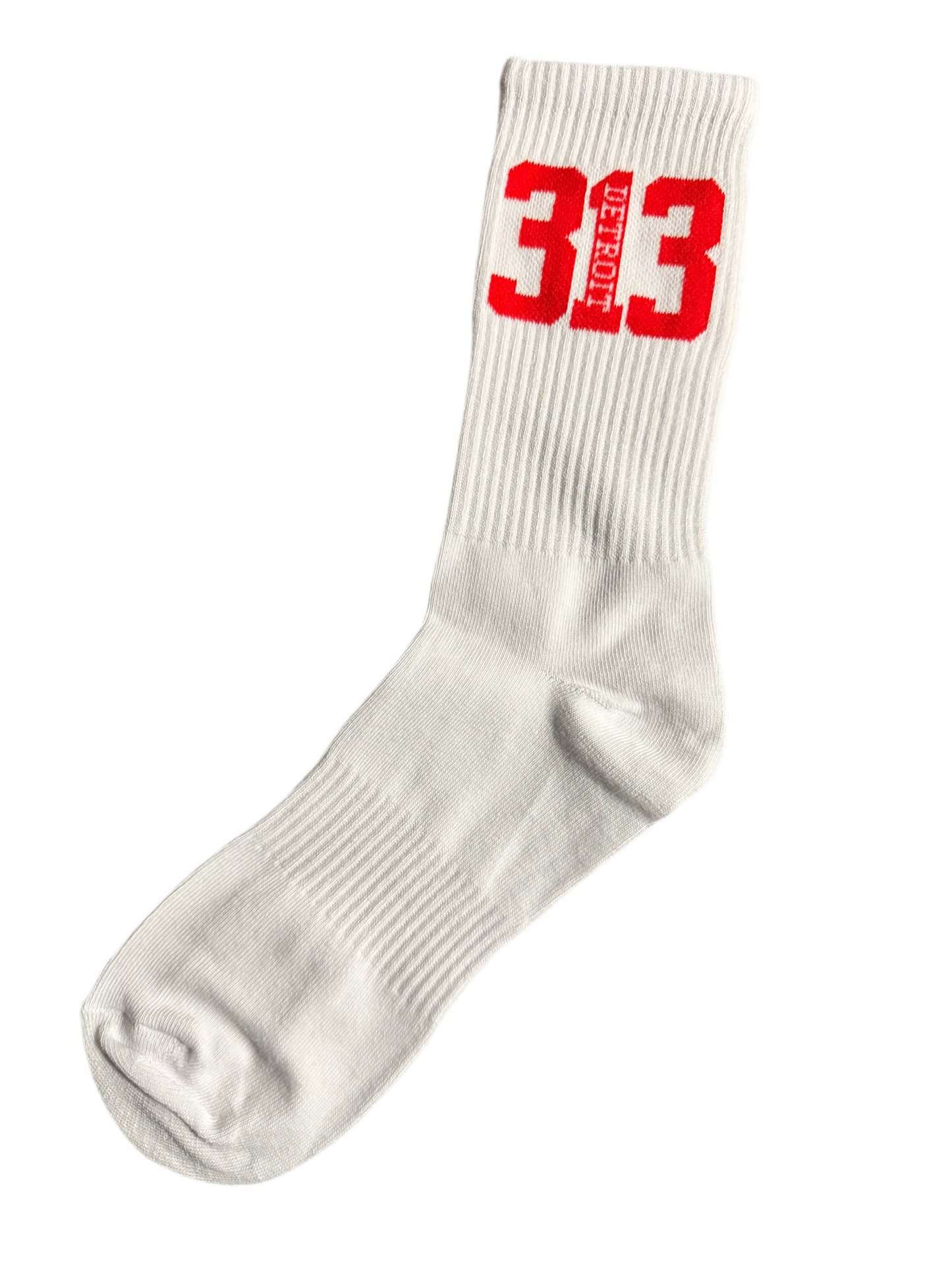 313 socks (white and red)