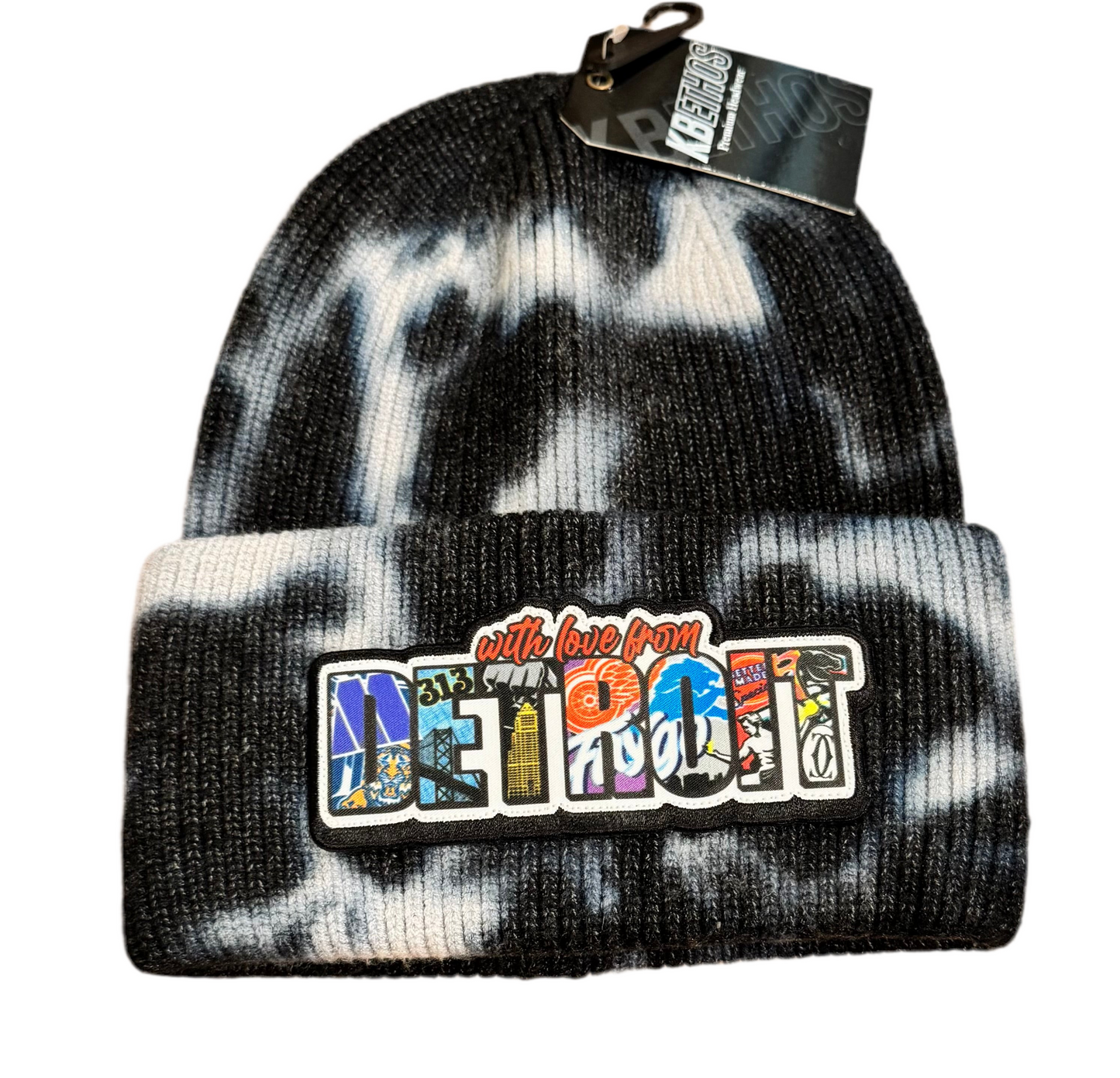 Detroit tie dye hat