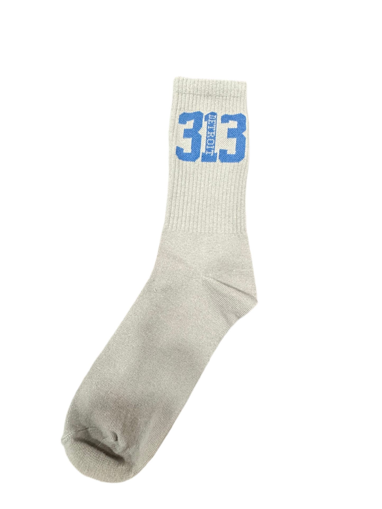 Detroit 313 socks (gray & blue)