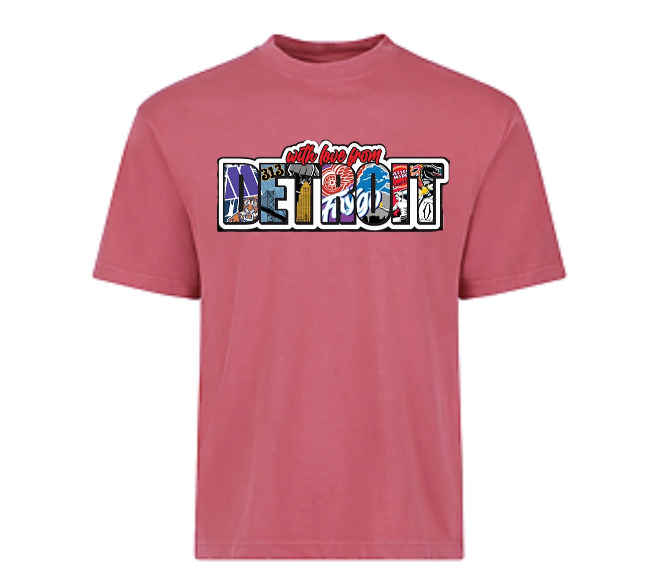 Wlfd t-shirt vintage red