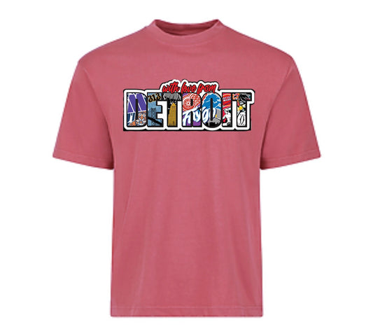 Wlfd t-shirt vintage red