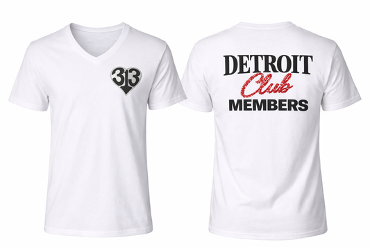 Detroit Club Members V-Neck Tee