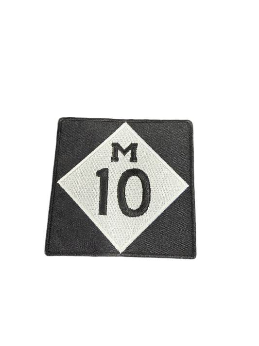 M 10 iron on patch