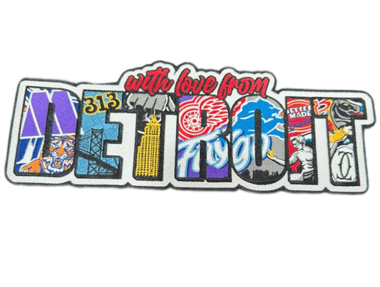 With Love From Detroit Iron on Patch