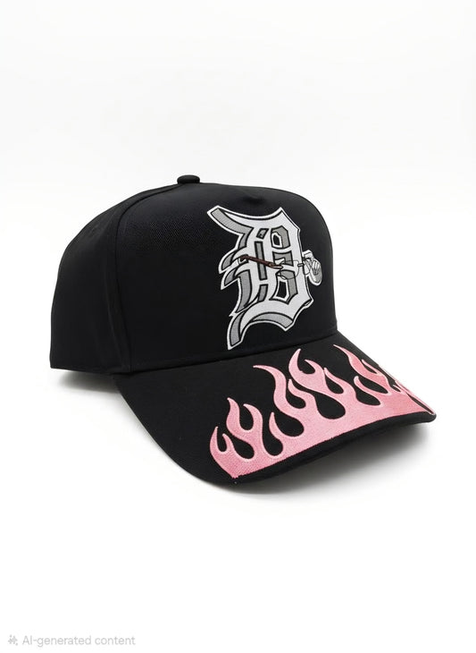 D Wears Carti Pink Flame Hat