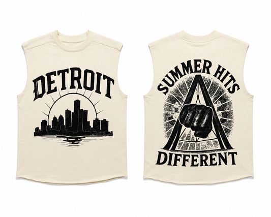 Summer Hits Different Muscle Tee