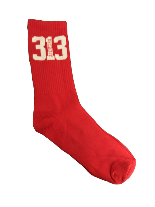 313 socks (red and white)