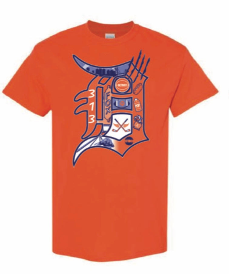 Orange short sleeve T-shirt